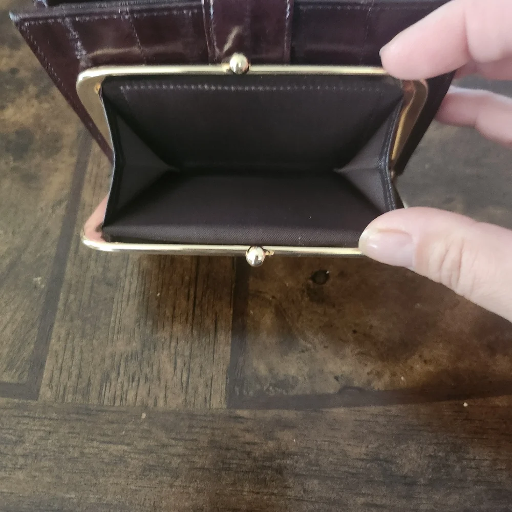 Genuine eel leather wallet NEW